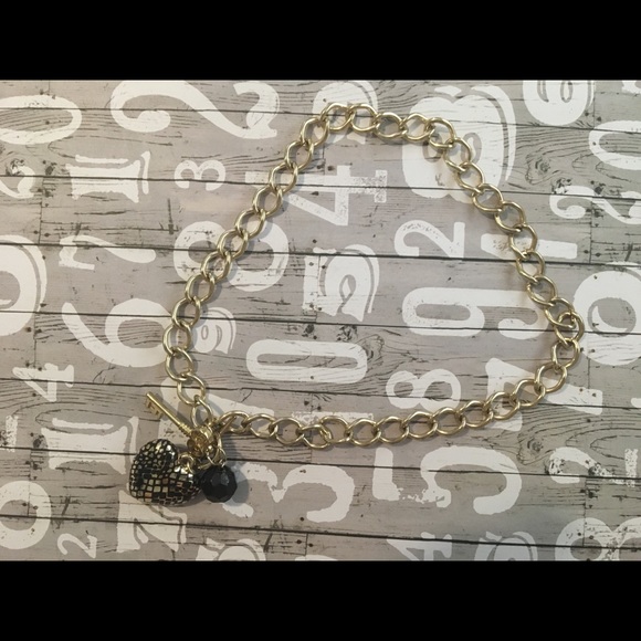 Heart and Key Chain Necklace - Picture 2 of 2